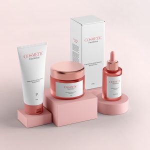 Unique Cosmetics Packaging Mockup Set
