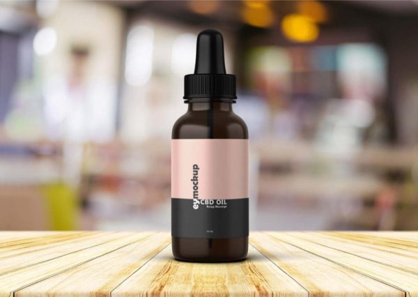 Unique Dropper Label Mockup PSD
