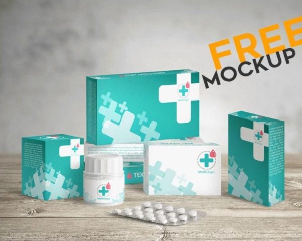 Unique Medical Packaging Mockups