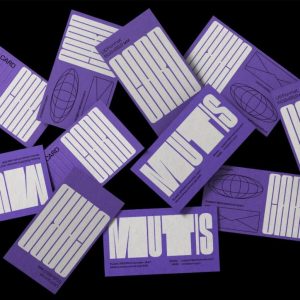 Unique Scattered Business Card Mockups