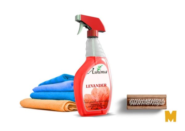 Unique Spray Bottle label Mockup