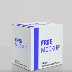 White Square Box Branding Mockup