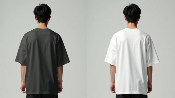 two Oversized T Shirt Mockup PSD