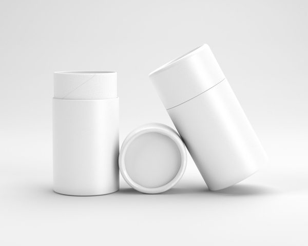 Blank Cylindrical Tube Branding Mockup