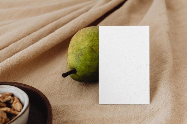 Blank Menu Card Mockup