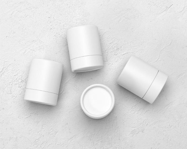 Blank Paper Tube Mockup PSD