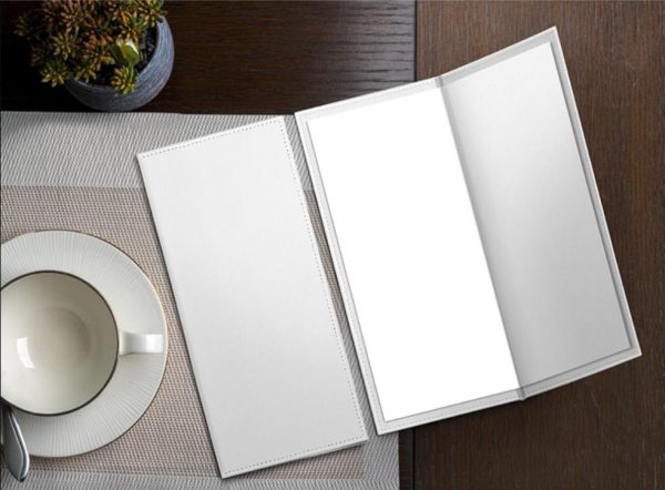 Blank Restaurant menu Mockup