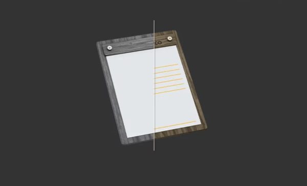 Editable Menu Card Mockup