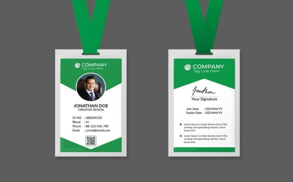 FRont View Card Mockup