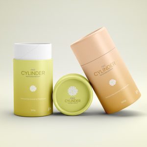 Front View Cylindrical Tube Mockup