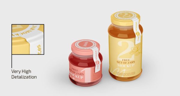 High Resolution Jar Mockup Set