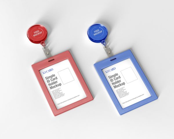 Id Card Holder Branding Mockup