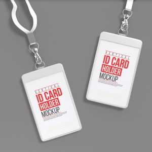Id Card Holder Mockup