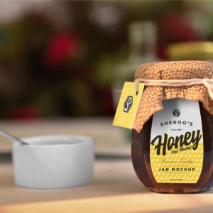 Jam Packaging Mockup PSD