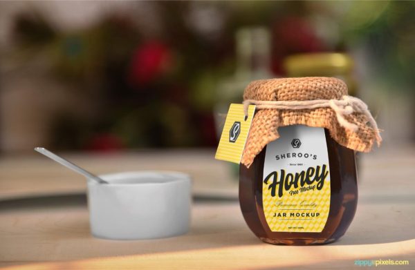 Jam Packaging Mockup PSD