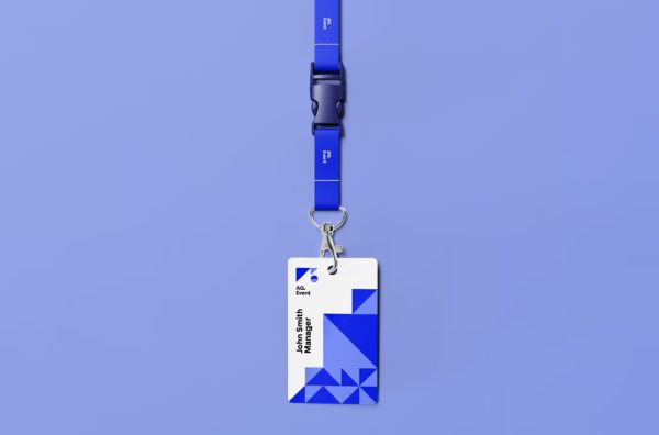 Lanyard ID Card Mockup PSD