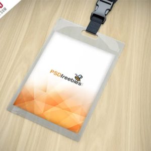 Plastic ID Card Mockup PSD