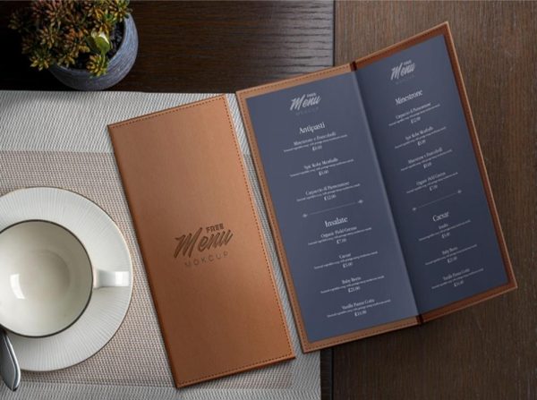 Restaurant Menu Branding Mockup
