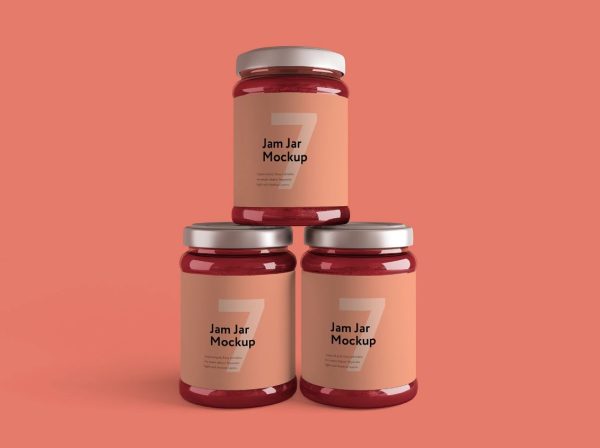 Sample Jam Jar Mockup