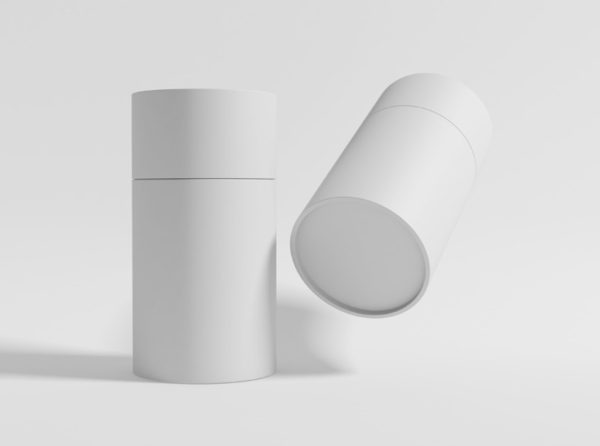 Simple Paper Tube Mockup PSD