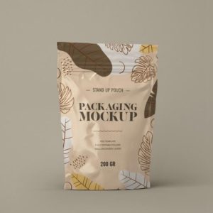 Stand Up Pouch Mockup PSD