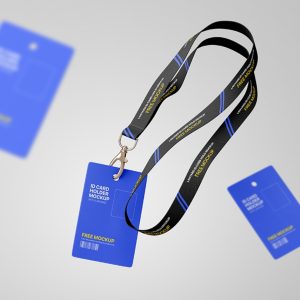 Unique Id Card Branding mockup