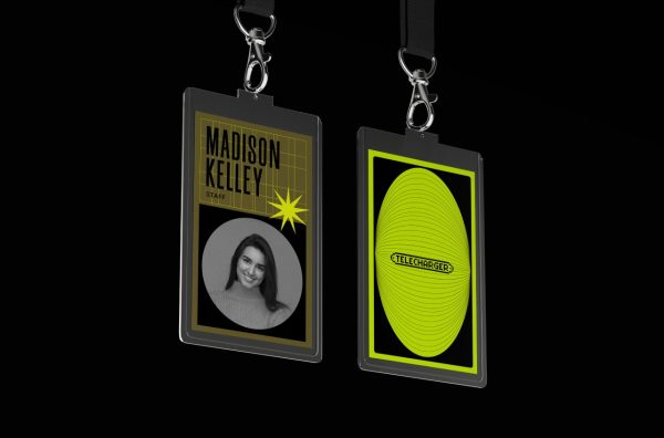 Unique Name Tag Mockup PSD